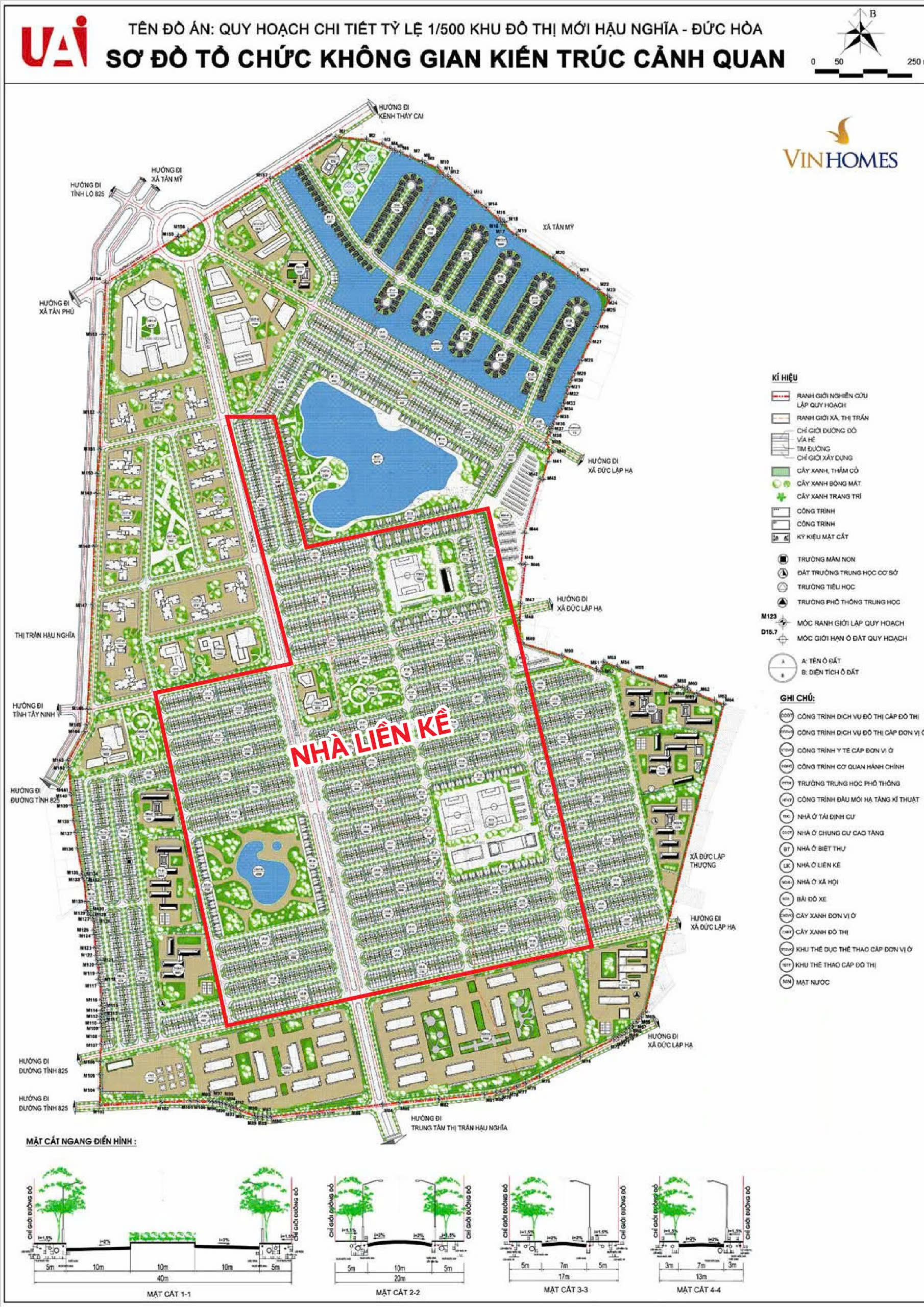 Vị trí Nhà Liền kề Vinhomes Long An